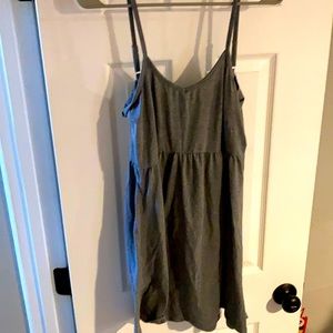 Simple Grey Strap Dress